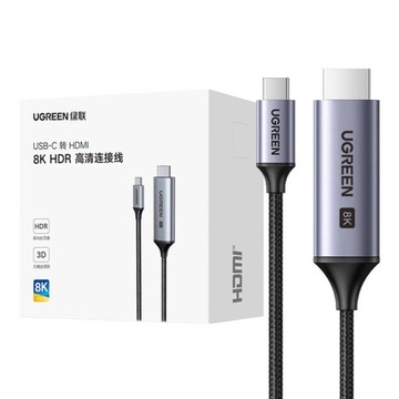 UGREEN KABEL PRZEWÓD USB C - HDMI 2.1 8K 60Hz 1.5m