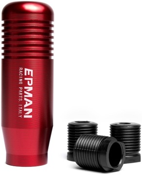 ALUMINIOWA GAŁKA ZMIANY BIEGÓW EPMAN + ADAPTERY RED CZERWONA