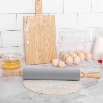 БОЛЬШОЙ СИЛИКОНОВЫЙ ВАЛОК ДЛЯ ТЕСТА ПИЦЦЫ, ВРАЩАЮЩИЙСЯ XL