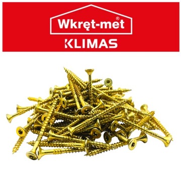 Wkręty ciesielskie DO DREWNA stożkowe KMWHT 5x70 mm na torx Klimas 200 szt