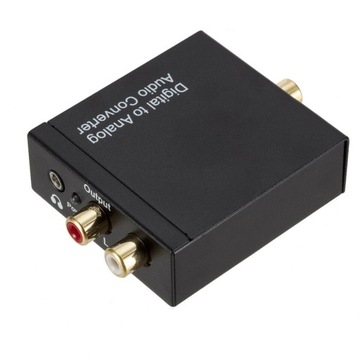Optyczny Konwerter Coaxial Toslink RCA 2x CINCH