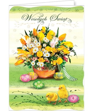 Na Wielkanoc Kartka bez życzeń Premium BWBT27