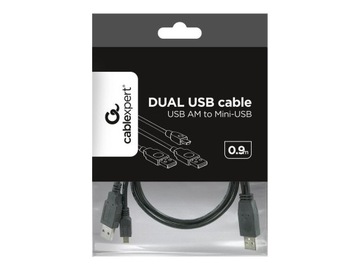 GEMBIRD CCP-USB22-AM5P-3 Кабель Gembird USB Y 2.0 для внешних накопителей AMX2-AM5P