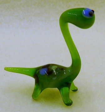 Figurka szklana Dinozaur Zielony Smok FS średnia