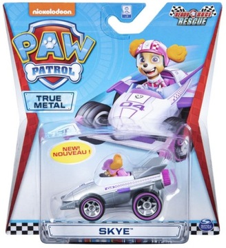 PSI PATROL MIGHTY PUPS AUTKO AUTO METALOWE WYŚCIGÓWKA POJAZD SKYE SKY