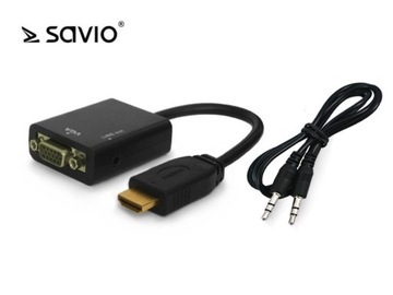 Переходник HDMI-VGA SAVIO