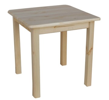 STÓŁ KUCHENNY 75x75 DREWNIANY SOSNOWY SOLIDNY