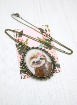 Ожерелье с подвеской в ​​виде ленивца Native Bloom NB07