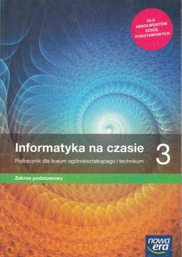INFORMATYKA NA CZASIE 3 PODRĘCZNIK PODSTAWOWY NE