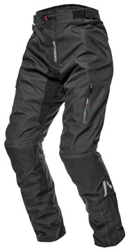 MĘSKIE SPODNIE MOTOCYKLOWE ADRENALINE SOLDIER PPE 2-WARSTWOWE CZARNE 5XL