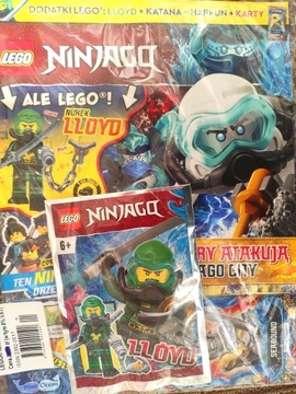 Lego ninjago magazyn 1/23 + Lloyd + katana + harpun