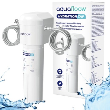 Filtr do wody pod zlew AquaFloow do kuchni + system filtrujący podzlewowy