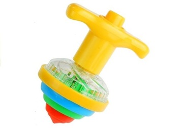 Красочный светящийся диск с волчком на батарейках