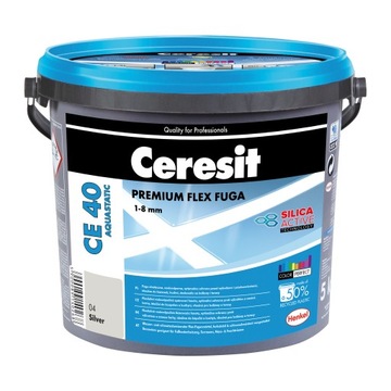 FUGA ELASTYCZNA CERESIT CE40 SREBRNOSZARA 5KG