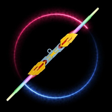 Светодиодный световой меч, детали костюма, вращение на 360 градусов, светящийся желтый цвет