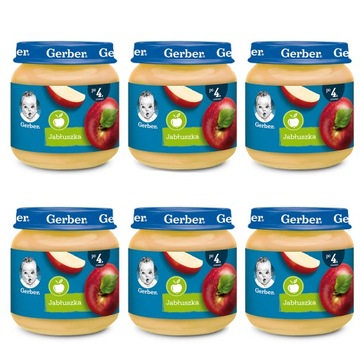 GERBER deserek jabłuszka 6x125g
