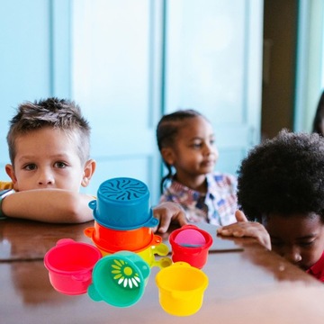 ПИРАМИДА ЧАШКИ ИГРУШКА-ПАЗЗЛ БАШНЯ ПИРАМИДА НАСЕКОМЫЕ ДЛЯ ПЕСКА ВОДЫ