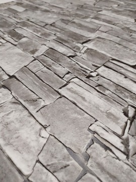 Виниловые обои камень шифер графит 3D моющиеся