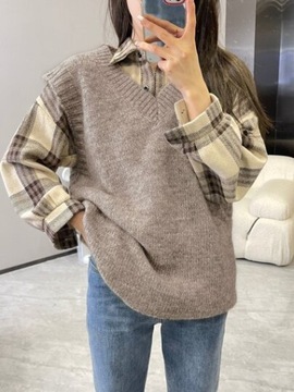 Y.SWAG KAMIZELKA SWETERKOWA ONESIZE Y417093