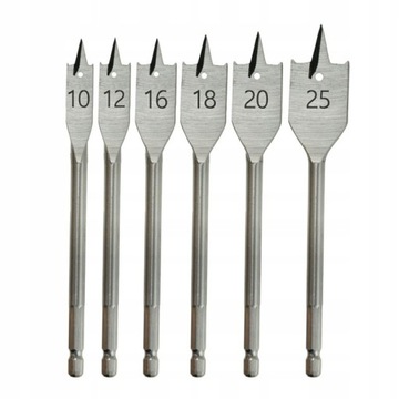 СВЕРЛА ПО ДЕРЕВО DEDRA 6 ШТ. WDAS06