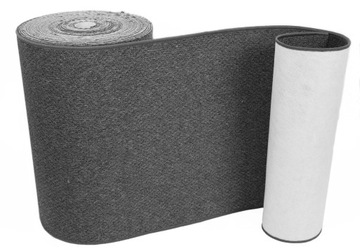 СЕРЫЙ КОВЕР ИЗ РУЛОНА В МЕТРАХ ДЛЯ ЗАЛА, 80СМ