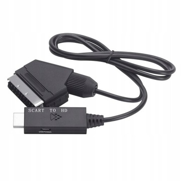 Scart do wejście Hdmi konwerter kabel Adapter aud