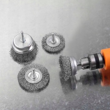 ПРОВОЛОЧНЫЕ ЩЕТКИ ДЛЯ ОТВЕРТОК И ДРЕЛ НАБОР ПРОВОЛОЧНЫХ ЩЕТОК ПО МЕТАЛЛУ