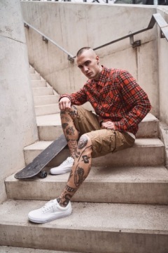 Рубашка Brandit Checkshirt в клетку 4XL в клетку тартан