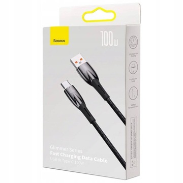 КАБЕЛЬ BASEUS STRONG USB-A–USB-C ЗАРЯДКА 100 Вт 480 МБ/С ОПЛЕТКА 1 М