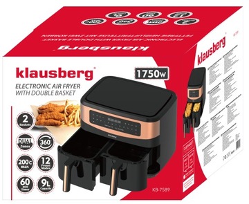 ФРИТЮРНИЦА 4,5x2л Обезжиренная С ДВОЙНОЙ КОРЗИНОЙ