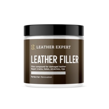 Leather Filler - szpachla do skóry w kolorze białym 250 ml Leather Expert
