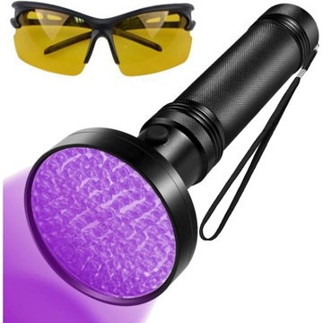 УФ ФОНАРЬ УЛЬТРАФИОЛЕТОВЫЙ ЯНТАРНЫЙ STRONGER 100LED 395 нм