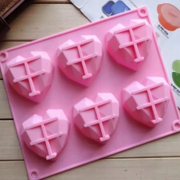 3D СЕРДЦЕ ДЛЯ ШОКОЛАДНОГО МЫЛА ТОРТ