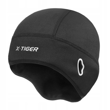 CZAPKA ROWEROWA ZIMOWA X-TIGER Z DASZKIEM CIEPŁA TERMOAKTYWNA WINDSTOPER