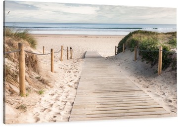 OBRAZ NA PŁÓTNIE MORZE BAŁTYK PLAŻA WYBÓR WZORÓW