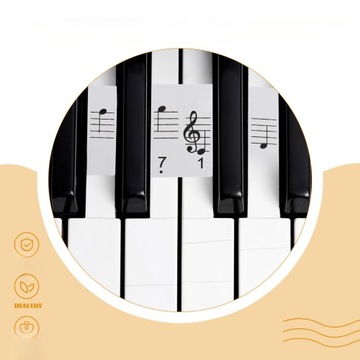 ПИАНИНО-КЛАВИАТУРА НАКЛЕЙКИ НАКЛЕЙКИ ЭТИКЕТКИ МУЗЫКА 61