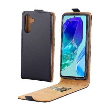 Pionowe Etui Flip Dla Samsung Galaxy M55 Gniazdo Kart Skóra TPU Osłona