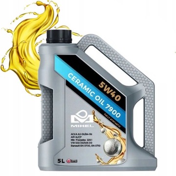 MIHEL Ceramic Oil 7900 5W40 OLEJ Ceramiczny 5L