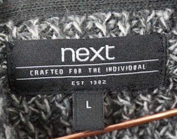Sweter Next gruby ciepły rozpinany r L \ XL