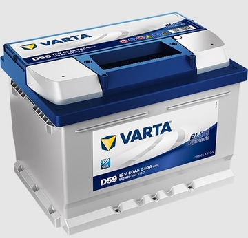 Akumulator VARTA BLUE D59 60Ah 540A 62Ah 63Ah