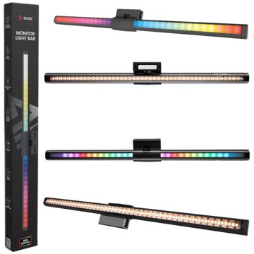 Lampka na monitor / Light bar RGB SAVIO LB-01 8 efektów 7 kolorów