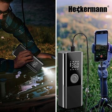 БЕСПРОВОДНОЙ ЭЛЕКТРИЧЕСКИЙ НАСОС АВТОМОБИЛЬНО-ВЕЛОСИПЕДНЫЙ КОМПРЕССОР 6000 мАч