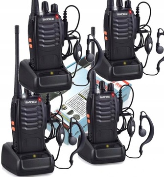 4 рации Baofeng BF-888S PMR, новинка 2023 г.