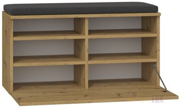 ШКАФ ДЛЯ ОБУВИ СИДЕНЬЕ ДЛЯ ХРАНЕНИЯ RIVA ARTISAN ДУБ