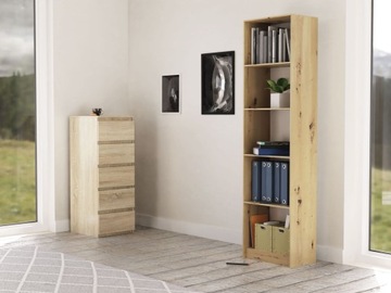 КЛАССИЧЕСКИЙ КНИЖНЫЙ ШКАФ ДЛЯ ОФИСА 50х30х171 см