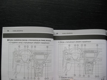 TOYOTA AURIS II Hybrid 2012-2014 Руководство на польском языке