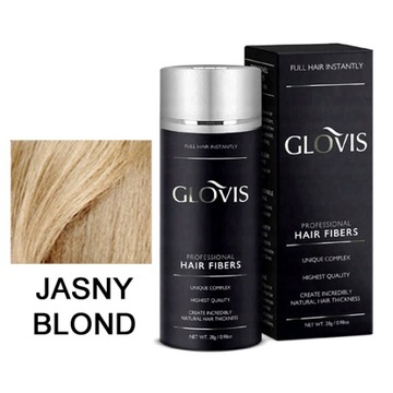 Włókna GLOVIS 28g Jasny Blond - Light Blonde Profesjonalne Zagęszczanie Wł