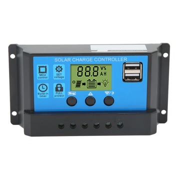 12V 24V kontroler ładowania słonecznego USB PWM