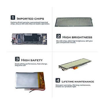 Светодиодный бейдж с именем