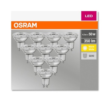 Светодиодная лампа Osram 10x GU10 4,3 Вт=50 Вт 2700 К 350 лм